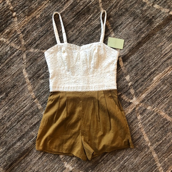 Anthropologie Pants - NWT Anthropologie Addie Laced Romper